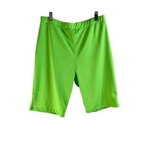 Bp Nordstrom Biker Shorts Neon Green XXS Stretch NWT
